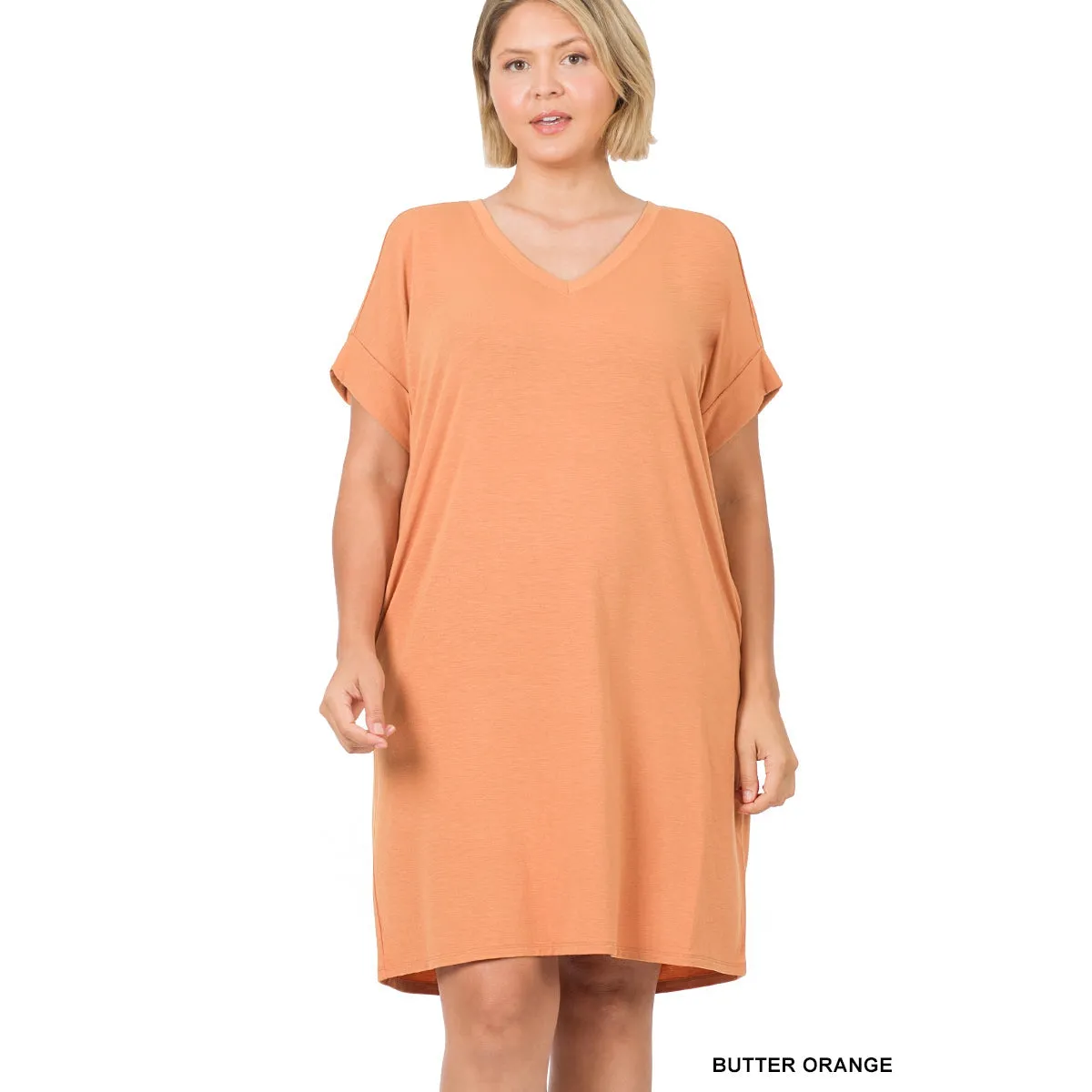 Love Hard Dress in Butter Orange