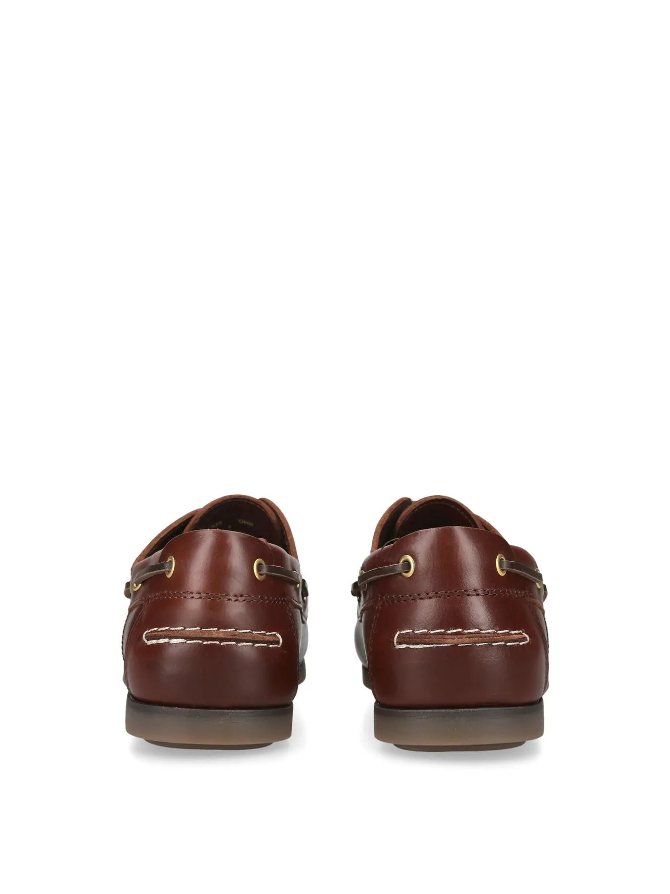 Wake Leather Boat Shoes Cognac